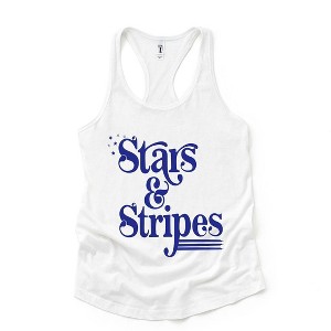 Simply Sage Market Women's Stars and Stripes Retro Racerback Tank - 1 of 4