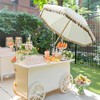 LAGarden 6 Ft Fringe Patio Umbrella with Tassel Jazz Age Wood - 3 of 4