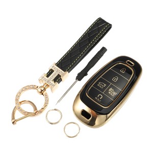 Unique Bargains 5-Button Key Fob Cover Kit Compatible for Sonata Tucson 2020-2022 - 1 of 4