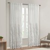 Fully Embroidered Luxurious Tree Branch Pattern Window Curtain Panel, Faux Silk Textured Light Filtering Curtain for All Seasons - 3 of 4
