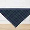 Solino Home Linen Plaid Table Throw | Blackwatch Plaid - 3 of 4