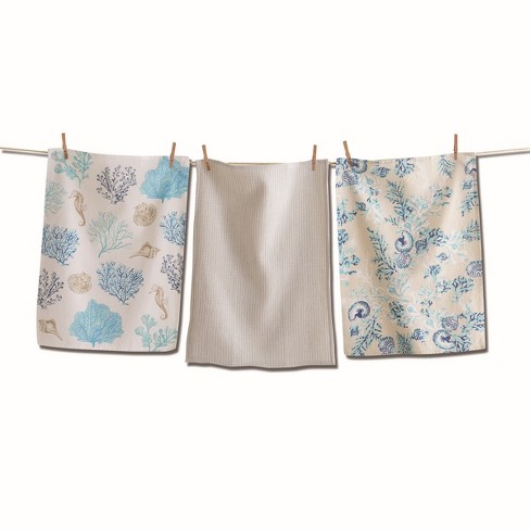 tagltd Classic Terry Dishtowel Set of 2 Foliage