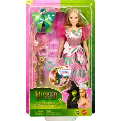 Детские куклы Wicked Universal Pictures Get Ready with Glinda Doll Set with 8 Accessories and Color Change Fun — фото 6