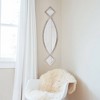 Howard Elliott 38"x10" Oval Wall Mirror with Mirrored Diamond Shaped Adornments: Modern Style, Metal Frame, No Assembly Required - 2 of 4