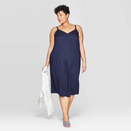 Plus size hot sale sleeveless shift dress