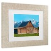 Trademark Fine Art - James McLoughlin Barn Scene X Matted Framed Art - 3 of 4