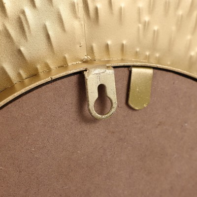 Gold Sunburst 3-Piece Round Wall Mirror Set