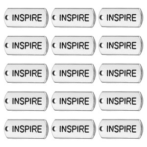 Unique Bargains Vintage Metal DIY Jewelry Making Mini Word Pendant 20 Pcs - 1 of 4