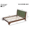 Christopher Knight Home Oliver Mid-Century Modern Pine Wood Platform Bed Frame with Headboard - 3 of 4