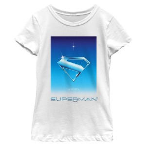 Girls Superman Last Son of Krypton Blue Symbol T Shirt - 1 of 4