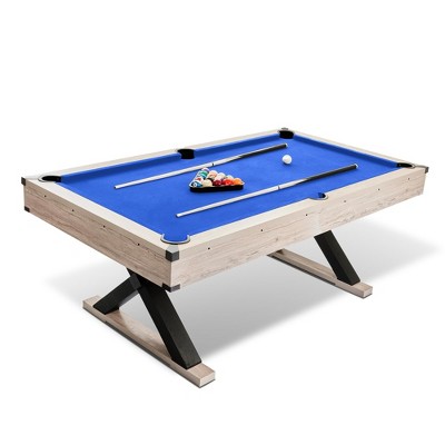 TROPOW 7 FT Pool Table, Billiard Table Complete Billiards Set with Balls, Cues & Accessories