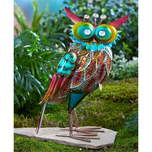 Lakeside Metal Lawn Bird Statue With, Garden Decor Accents