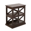 Christopher Knight Home Vernon Contemporary 2 Shelf Side Table Dark Walnut: Engineered Wood, Iron Hardware, Organizational Furniture - 3 of 4