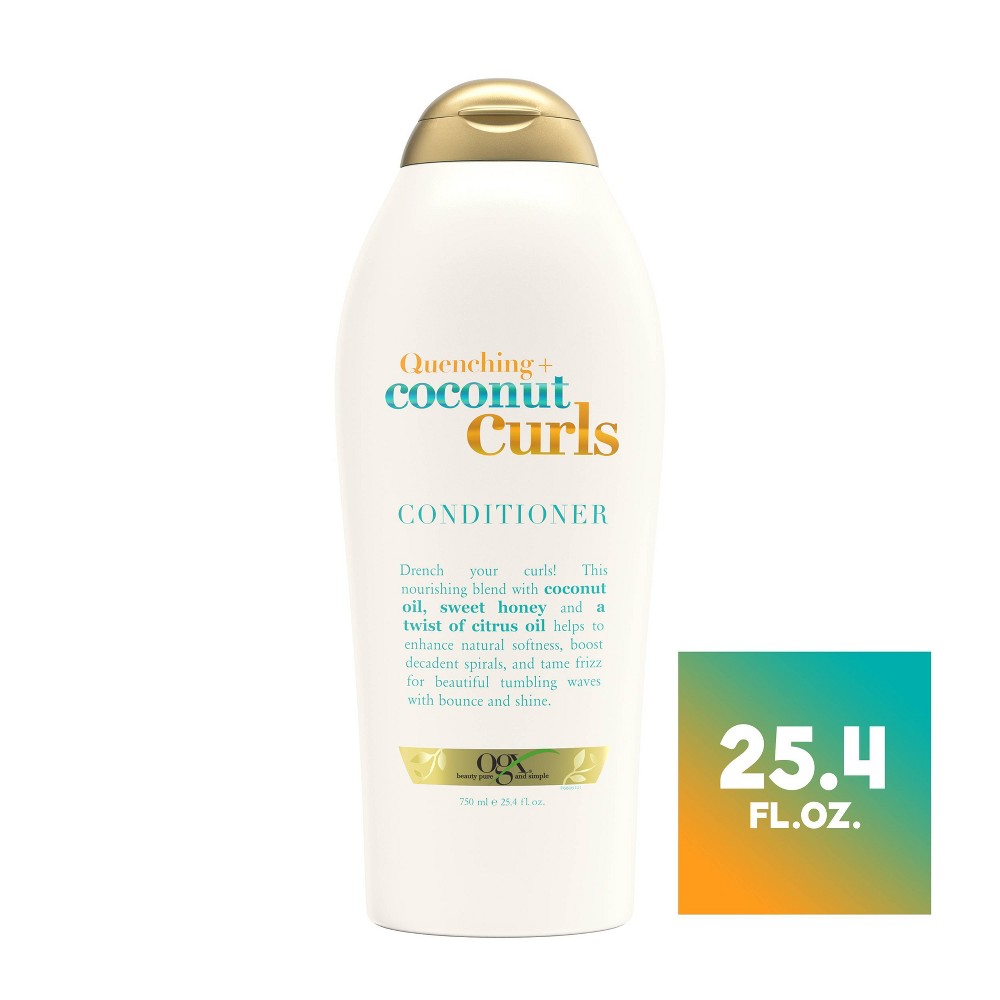 Photos - Hair Product OGX Coconut Curls Conditioner - 25.4 fl oz 