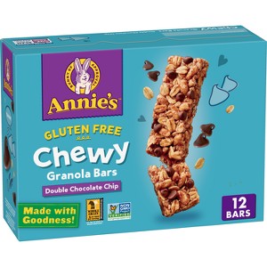 Annie's Organic Gluten Free Double Chocolate Chip Granola Bars Value Pack - 11.7oz - 1 of 4