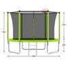 VisioGear Trampolines Trampoline with Safety Enclosure Net, Trampoline with Basketball Hoop, Green, 120"*120"*96.85" - 2 of 4