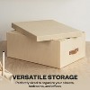 Bigso Ulrika Set of 2 Storage Boxes – Large & Small with Lids, Ideal for Keepsakes, Photos, and Home Organization - 4 of 4
