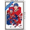 Trends International NHL Montreal Canadiens - Lane Hutson 25 Framed Wall Poster Prints - 3 of 4