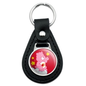 Care Bears Love-A-Lot Bear Black Leather Keychain - 1 of 4