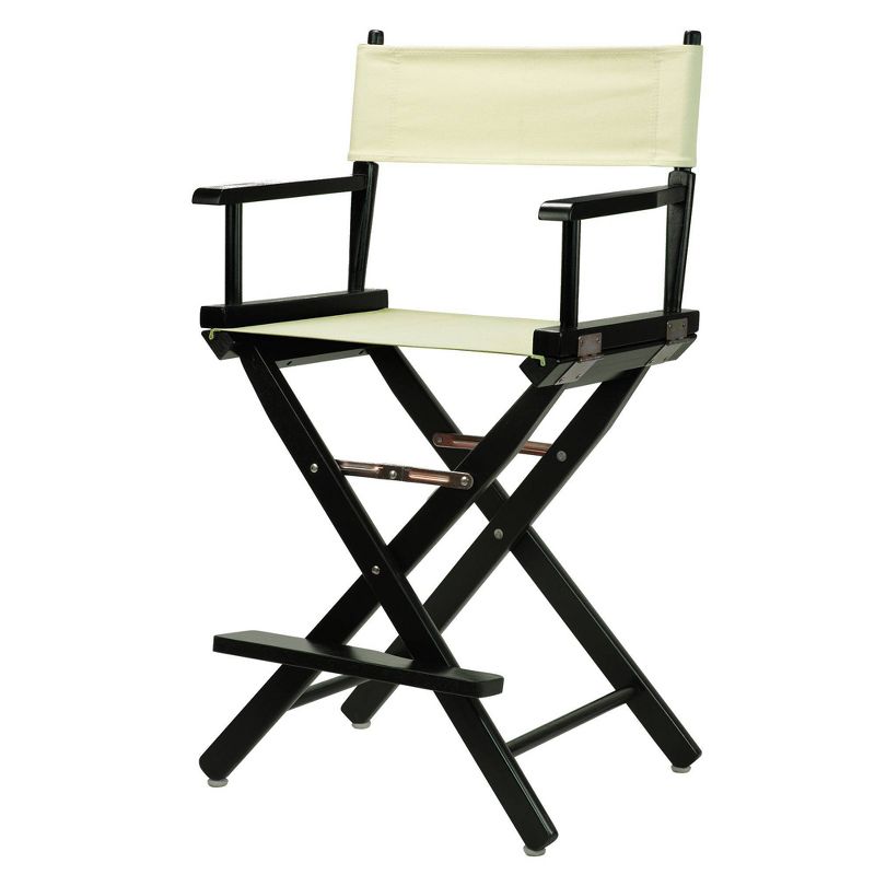 Counter&#45;Height Director&#39;s Chair &#45; Black Frame, 1 of 7
