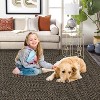 Modern Hallway Runner Rug, Washable Non-Slip Low Pile Carpet, Soft Stain-Resistant Faux Wool Rug for Kitchen, Bedroom - 3 of 4