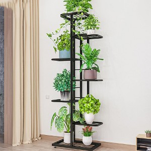 Plant Stand Indoor, 7-Layer 8 Potted Plant Shelf, Flower Rack With Metal, Plants Holders for Patio Gardens Bedroom - 1 of 4