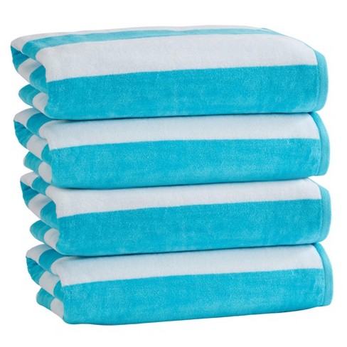 Plush Coastal Blue Towel Resort Bundle (4 Wash + 4 Hand + 4 Bath Towels + 2  Bath Sheets)-N/A