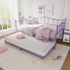 GustoWave Daybed with Trundle Bed, Love-Heart Headboard - 2 of 4