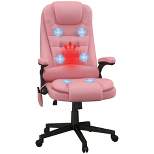 HOMCOM High-Back Massage Office Chair, Heated Reclining Computer Chair with Remote
