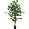 Cesicia 59'' Artificial Ficus with Pot, Indoor Outdoor Fake Plant for Home Office Living Room D¨¦cor - 2 of 4