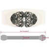 INSPIRE CHIC Knot Woven Metal Interlocking Buckle Elastic Waist Cinch Belt - 3 of 4