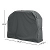 Coolbibila-BBQ Grill Cover With Weather-Resistant, Grill Cover Outdoor Easy To Clean, Grill Cover Gray With Double-Stitched Seam And Reinforced Stress - 4 of 4