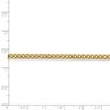 Black Bow Jewelry 3mm, 14k Yellow Gold, Solid Franco Chain Anklet or Bracelet - 4 of 4