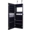 Tangkula Lockable LED Mirrored Jewelry Cabinet Touch Sensor Lighting Full Length Mirror Organizer - 4 of 4