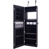 Tangkula Lockable LED Mirrored Jewelry Cabinet Touch Sensor Lighting Full Length Mirror Organizer - image 4 of 4