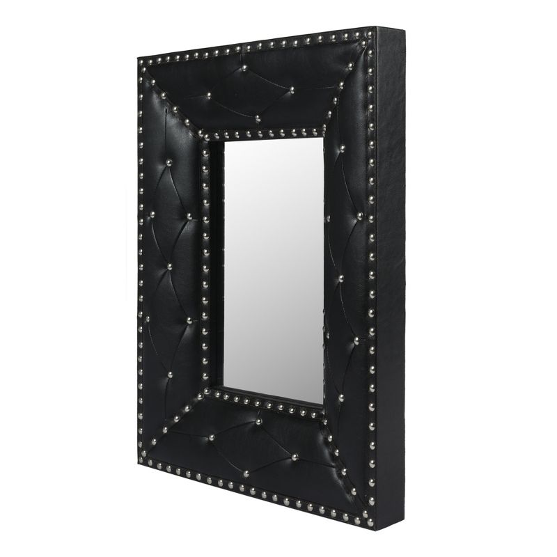 Sofie 21" x 26" Decorative Wall Mirrors With Rectangle PU Covered MDF Framed Mirror-The Pop Home, 5 of 9