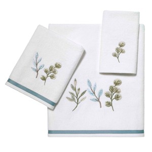 Avanti Linens Ombre Leaves 3-Piece Towel Set - 1 of 3