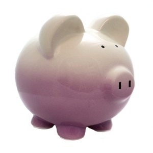 Child To Cherish 7.75 In Purple Ombre Bank Money Save Decorative Banks - 1 of 4