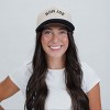3D Puff Embroidered Boy Mom Upside Down Arch - Women's Corduroy Trucker Hat - 2 of 3