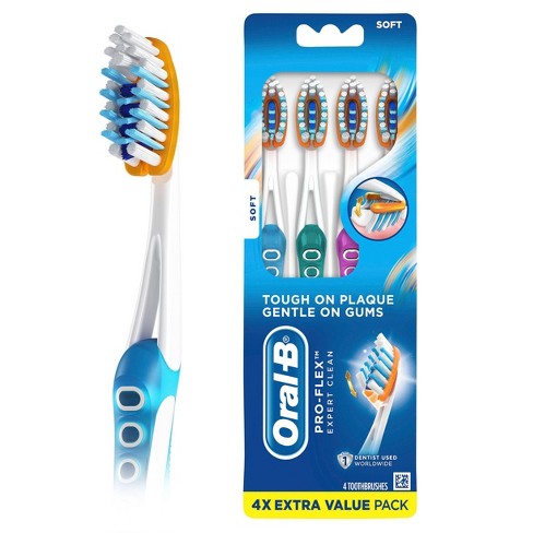 bossen filosofie Anekdote Oral-b Pro-flex Expert Clean Manual Toothbrush Soft - 4ct : Target