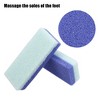 Unique Bargains Foot File Exfoliating Scrub Stone Double Sided Fine and Coarse Pumice Stone Foot Care 2 Pcs Purple - 3 of 4