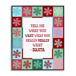 Stupell Industries Funny Santa What You Want Black Framed Giclee Art - 1 of 4