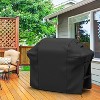 Grill Cover for Weber Genesis 400 Series, Double Straps and Built-in Vents,Heavy Duty & Waterproof, Fits Grill Up to 69 Inch Wide, Black, SHINESTAR - 2 of 4