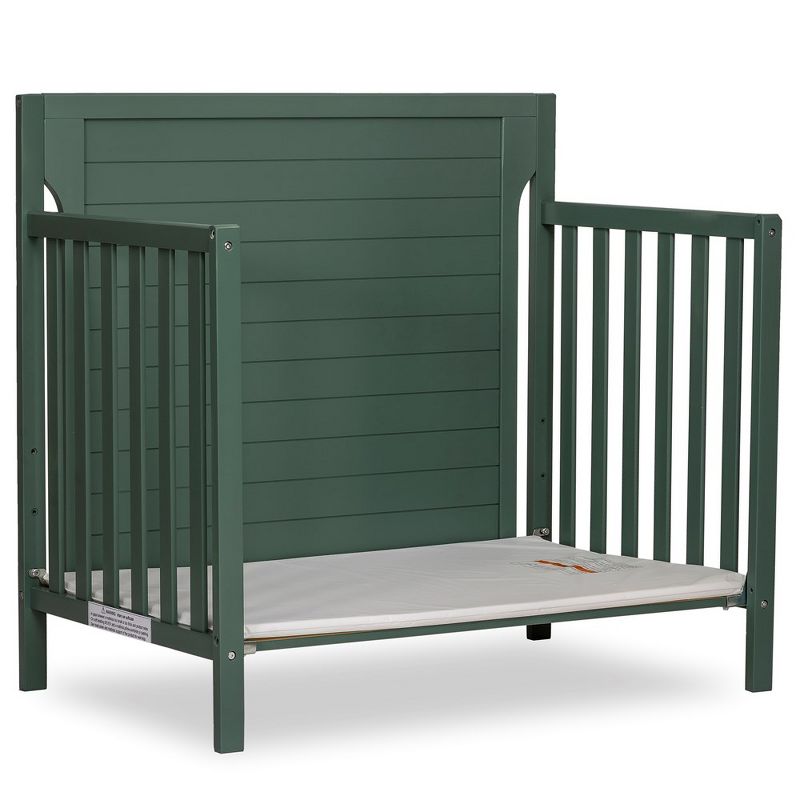 Dream On Me Bellport 4-in-1 Convertible Mini/Portable Crib in Safari Green, 4 of 9