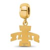 Black Bow Jewelry 14k Yellow Gold Plated Sterling Silver Iowa State Cyclones NCAA Bead Charm - 4 of 4