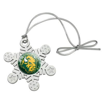 North Dakota State Tie Dye Metal Snowflake Christmas Tree Holiday Ornament