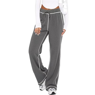 Clotth Womens Track Pants - Soft Jogging Straight Pajama Sweatpants with Drawstring Waist, Wide Leg Lounge Pant