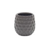 Cheung's Farrier Hexagon Pattern Gray Ceramic Pot - Medium - 3 of 3