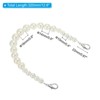 Unique Bargains Zinc Alloy Pearl Bead Durable Purse Imitation Chain Strap 12.6 Inch, Silver - 2 of 3