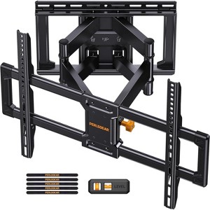 Perlegear UL Listed Full Motion TV Wall Mount for 42-85" TVs up to 132 lbs, Dual Articulating Arms, Tool-Free Tilt & Swivel - 1 of 4